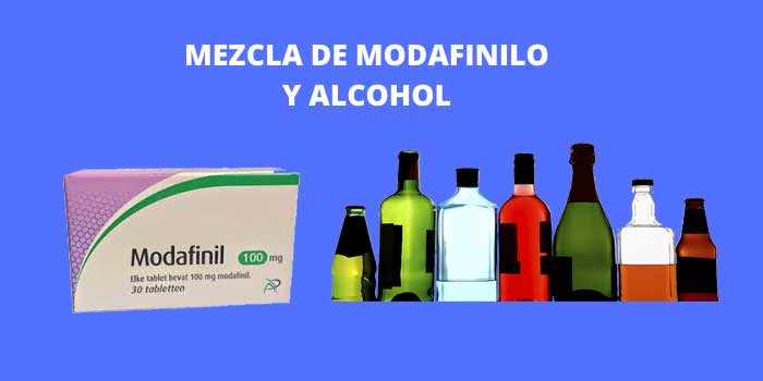 MEZCLA DE MODAFINILO Y ALCOHOL